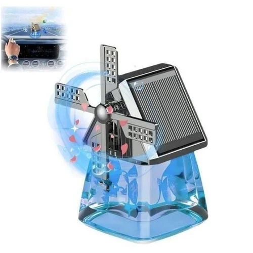 Diffuseur de parfum voiture à énergie solaire, Modèle éolienne rotative - Image 2