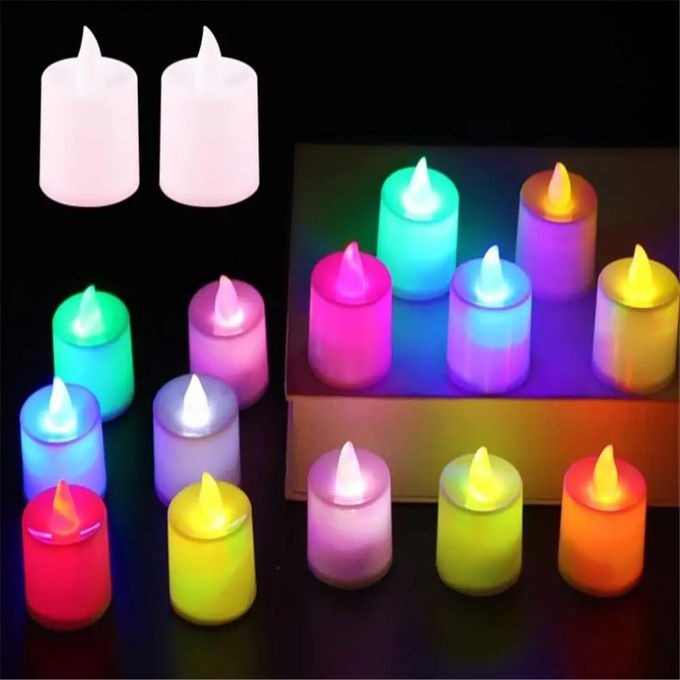 Pack 24 Bougies électroniques Led, fausses bougies décoratives pour Bar, fête de mariage - Image 2