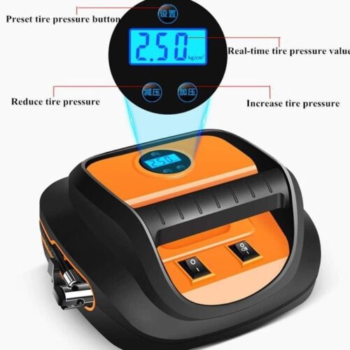 Gonfleur Rapide pour pneus d’automobile, Compresseur d’air à Affichage numérique LED