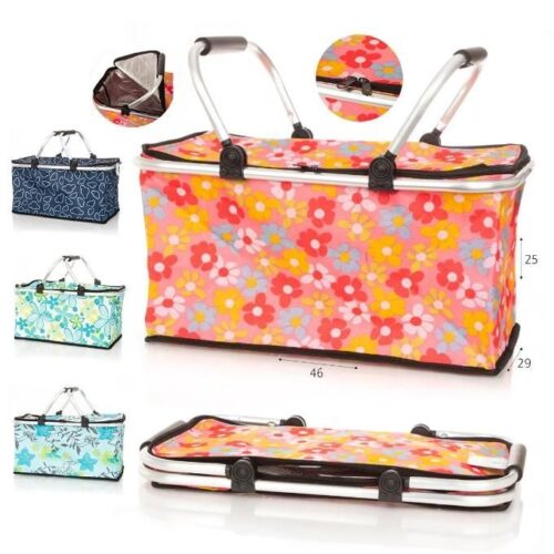 Panier de Pique-Nique Pliable – Sac Isotherme Multifonction