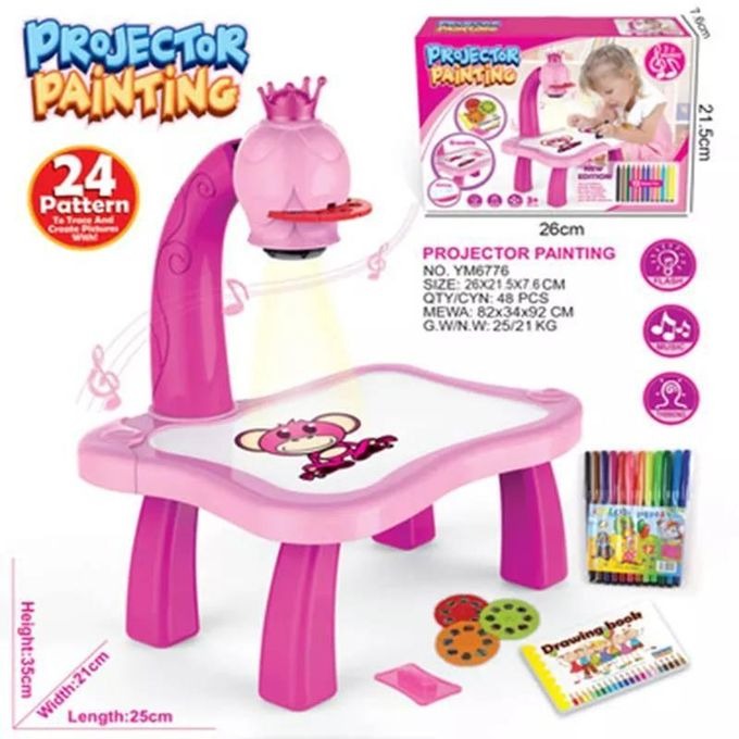 Table de Dessin LED pour Enfants – Jouet Éducatif Créatif avec Projecteur de Dessin - Image 3