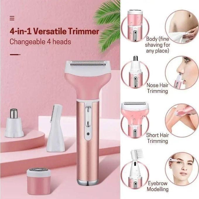 Kemei Épilateur Électrique Femme KM-6637 – 4 en 1 Rechargeable avec Accessoires - Image 2